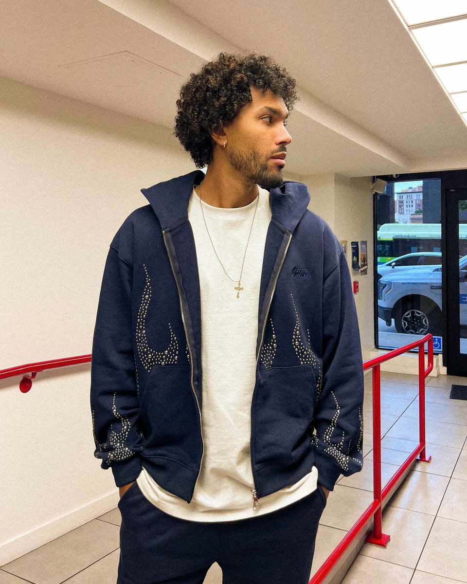 EPTM Metal Flame Zip Up Hoodie - Navy (EP12465)