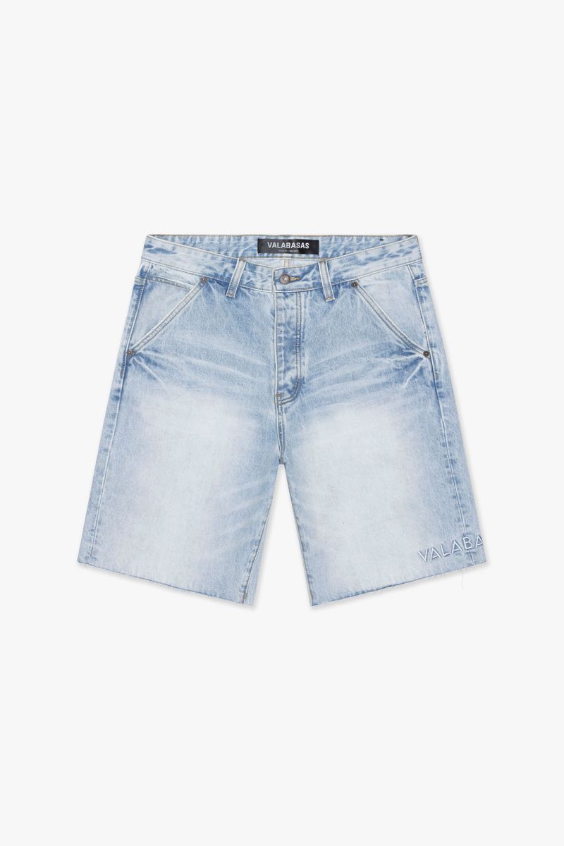 Bright light blue wash denim shorts from Valabasas Mr Shorts collection, perfect for casual summer wear