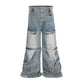 Undeveloped Azul Convert Cargo Blue Denim Jeans