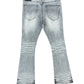 ANOM "Aura" Light Grey Wash Stacked Denim Jeans