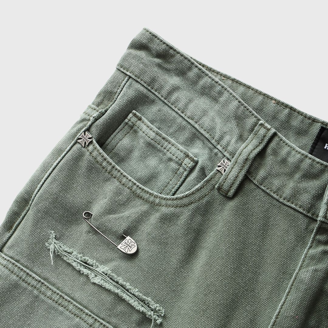 Homme + Femme "Iron Crest" Pants - Green