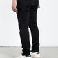 Midnight Black Distressed Skinny Denim Jeans (MB-004)