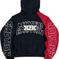 Mixed Emotion "Split Decision" Black/Red Zip Up Hoodie