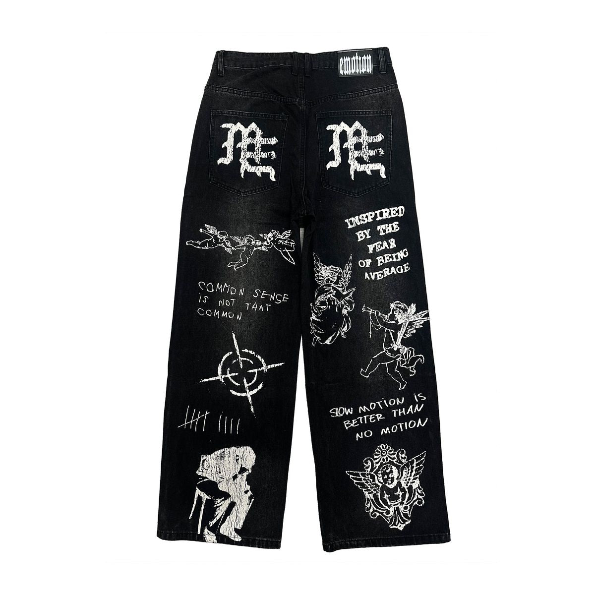 Mixed Emotion "Canvas" Black Denim Jeans