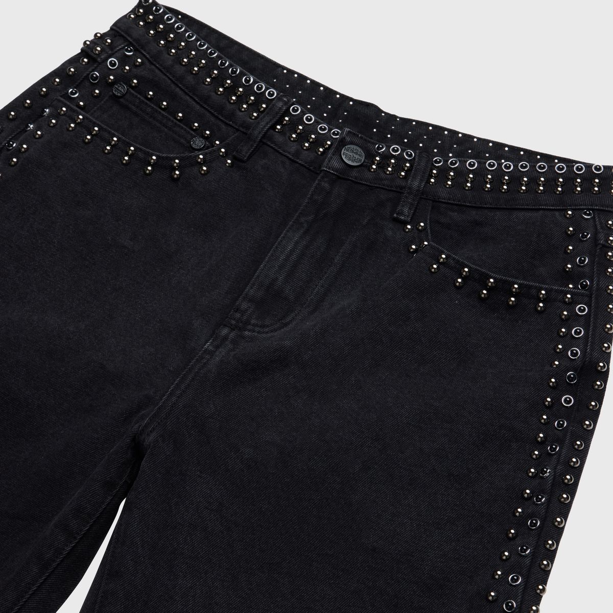 Homme + Femme "Ornament" Denim Jeans - Black