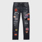 Homme + Femme "Heartbreak" Denim Jeans - Black
