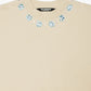 Close-up of the Valabasas Gem Cream Tee showing the product code VLBS-VT1-1031 and soft fabric texture