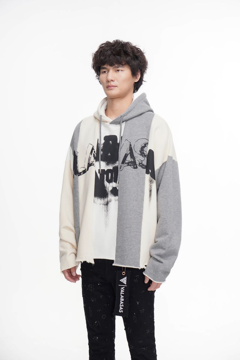 Valabasas "Slipped" Grey Pullover Hoodie