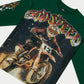 Limited edition green Long Sleeve T-Shirt featuring stones around the crown and detailed artwork