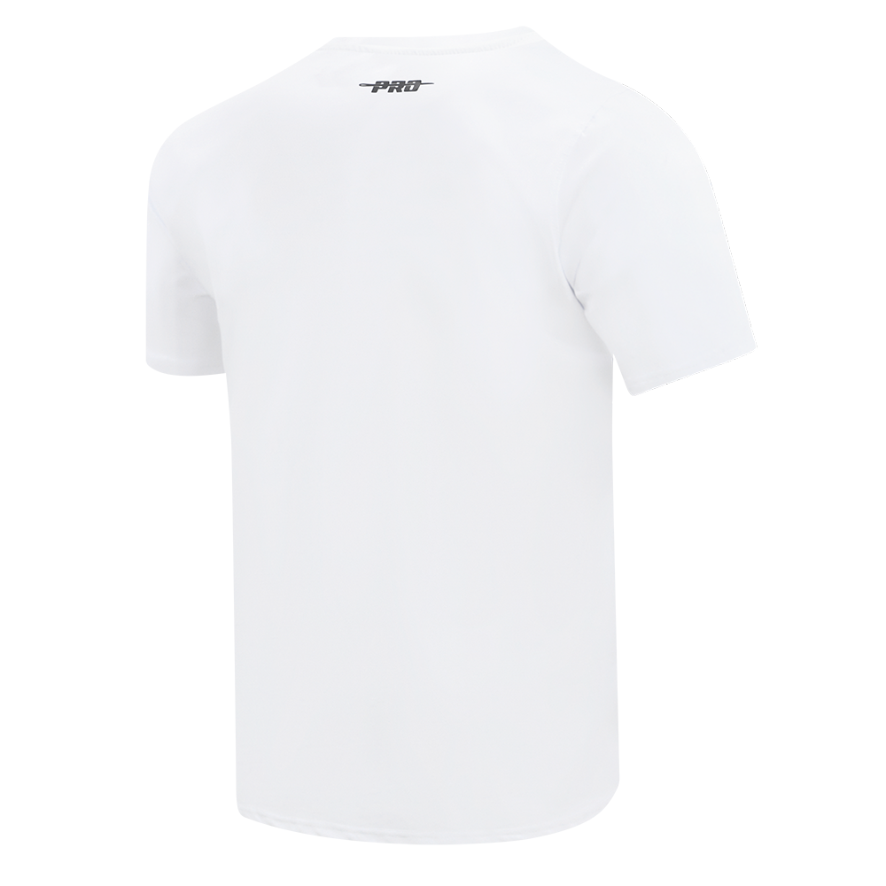San Francisco 49ers white men's tee shirt with official team logo and souvenir design