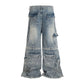 Undeveloped Azul Convert Cargo Blue Denim Jeans