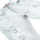 Full-length image of Makobi Moreli Grey Denim Jeans M1979 demonstrating versatile style suitable for casual wear