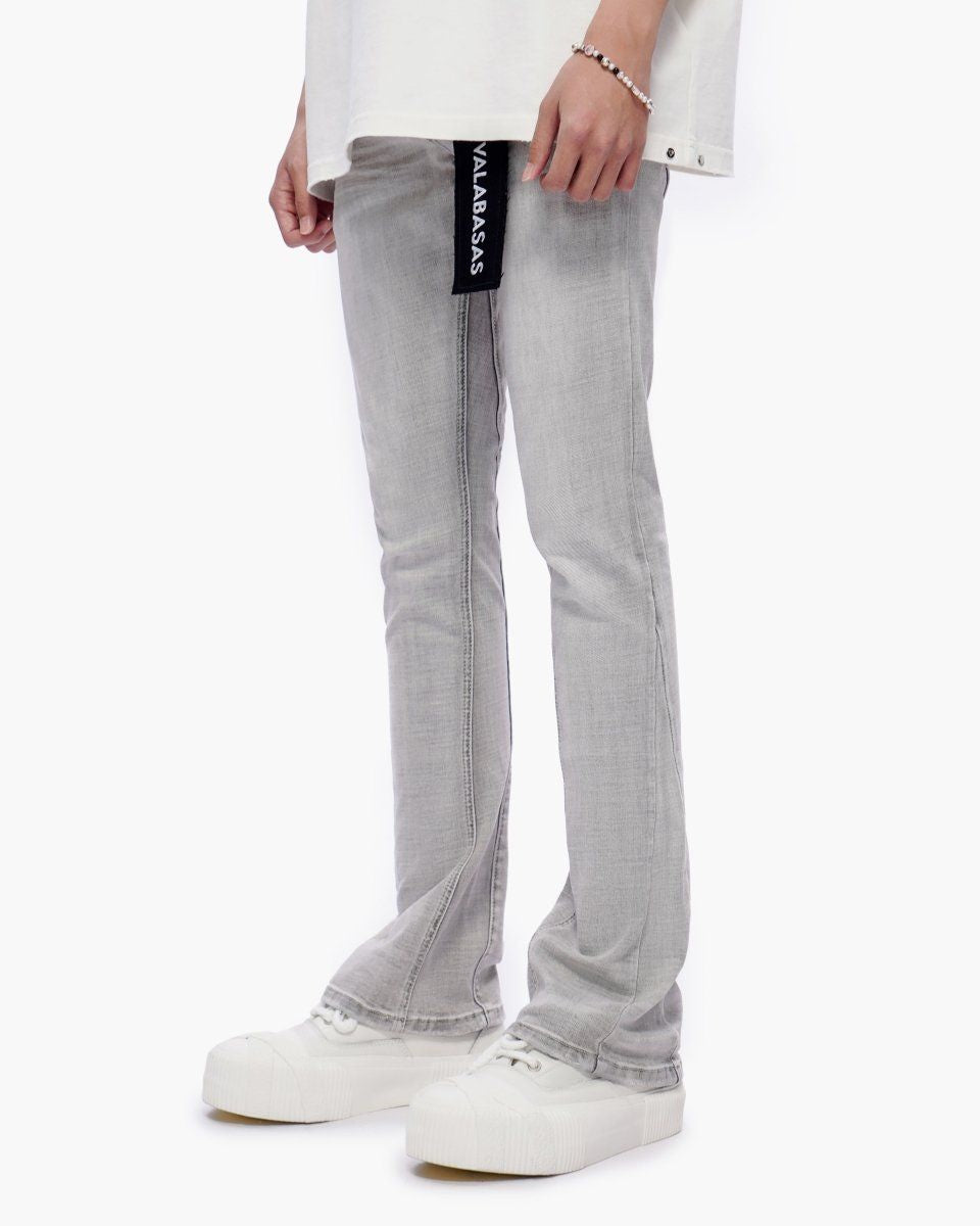 Valabasas "Mr. Stacked Snow Grey" Denim Jeans