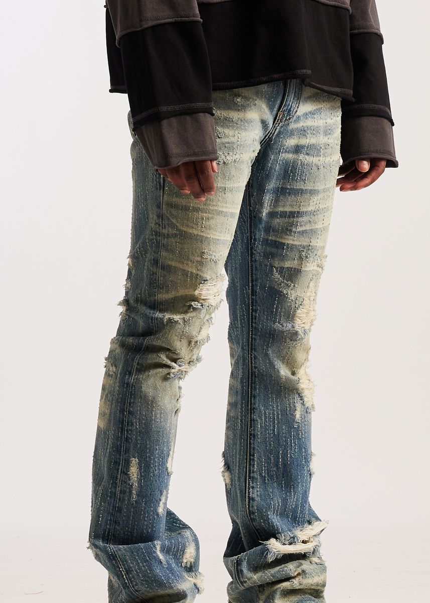 Embellish Light Disressed Ric Flare Denim Jeans (EMB-S26-23)