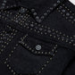 Homme + Femme "Ornament" Denim Jacket - Black