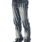 LS-02 Blue Washed Stacked Flare Jeans with a flattering fit