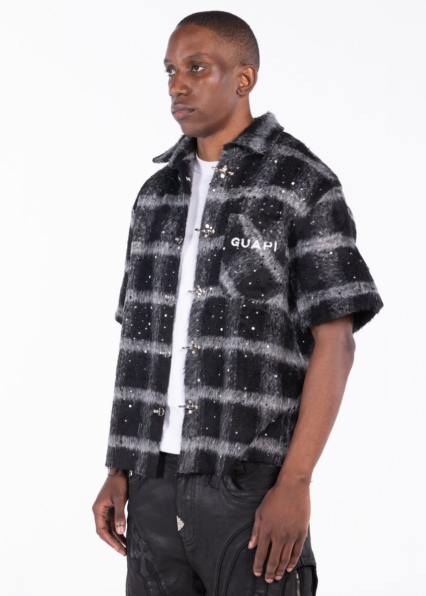 Guapi Obsidian Black Button Shirt