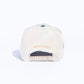 Reference "Paradise LA" Corduroy Snapback Hat - Cream/Blue/Silver (REF803)
