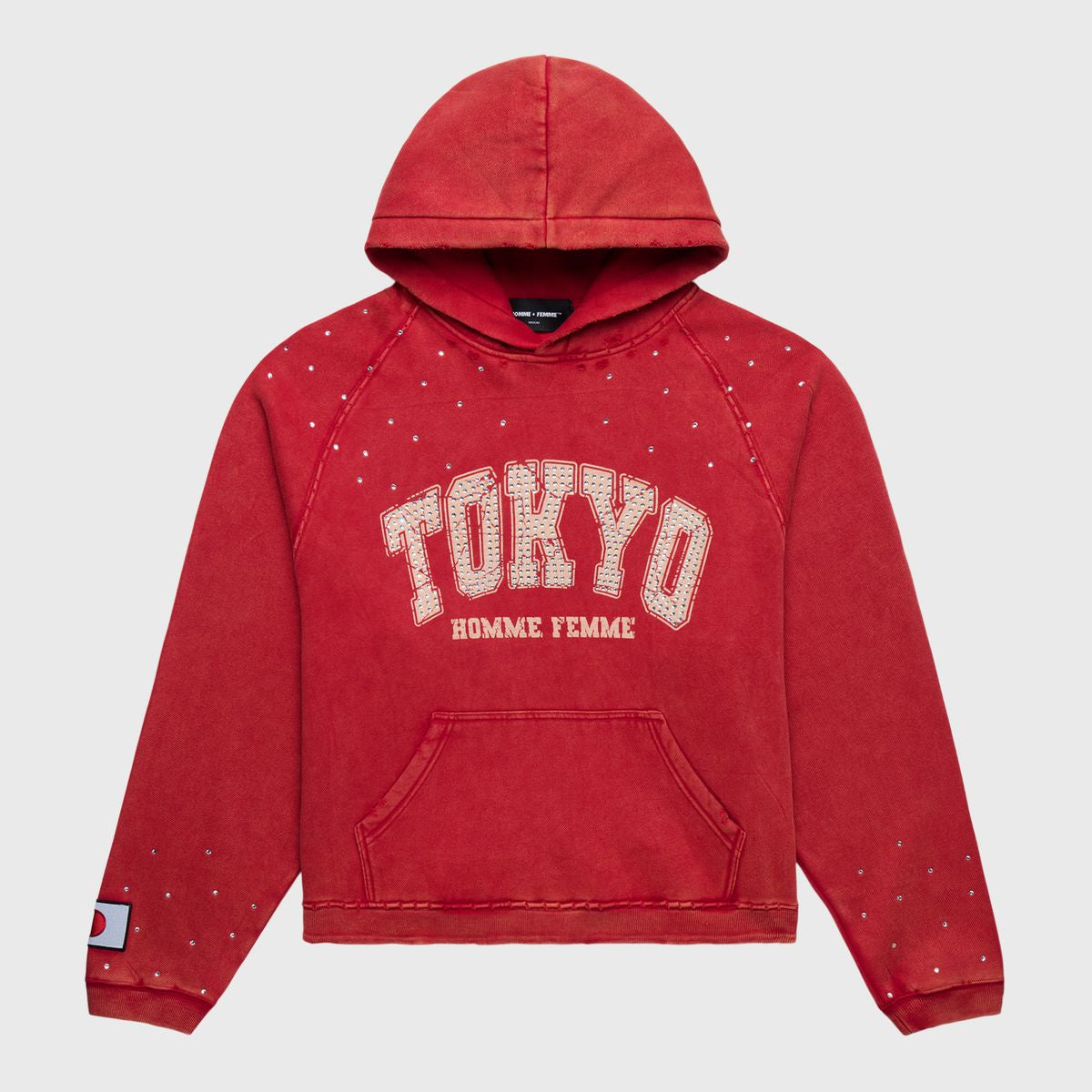 Homme + Femme "World Tour" Hoodie - Red/White