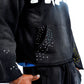 Paper Money "Paper" Rhinestone Black Pullover Hoodie
