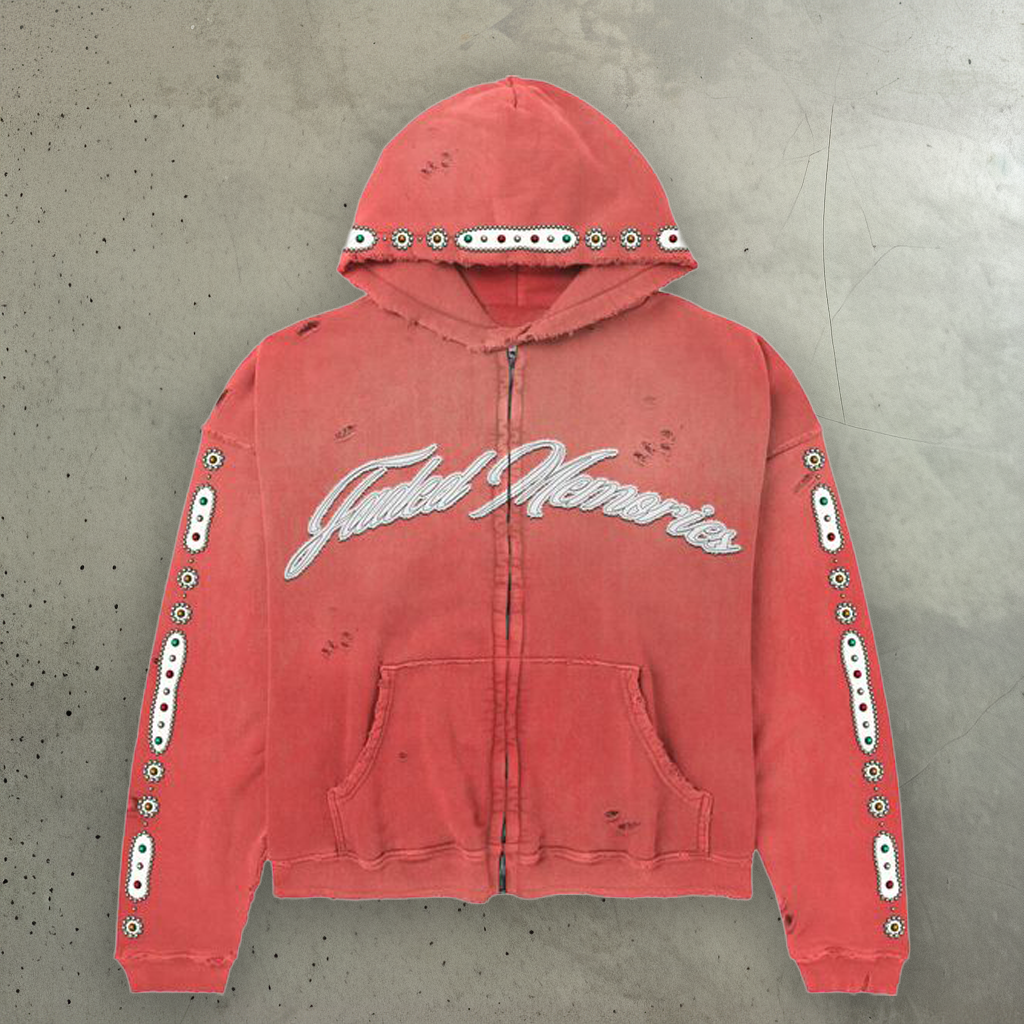 Paradise Lost "Archive" Red Zip Up Hoodie