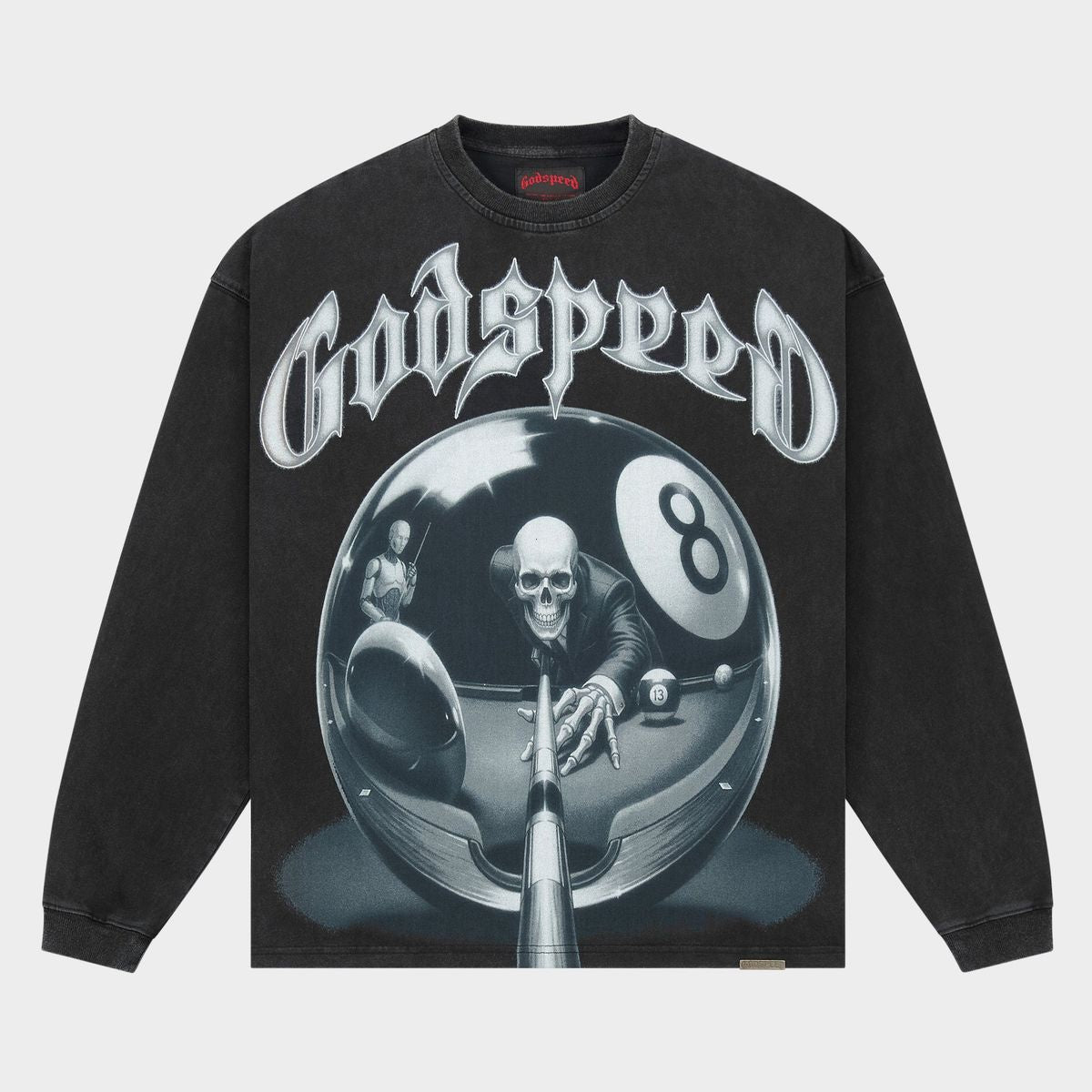 Godspeed 8Ball Long Sleeve - Black Wash