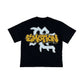 Mixed Emotion "Angel Wash" Rhinestone Black Tee