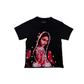 Heaven Virgen De Guadalupe/Arc Logo Tee  - Black/Red