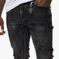 Valabasas "Astonish" Black Grey Stacked Denim Jeans