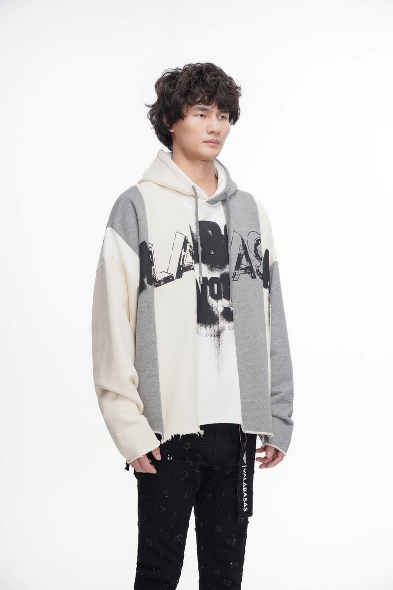 Valabasas "Slipped" Grey Pullover Hoodie