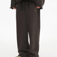 Valabasas "Syndicate" Oversized Baggy Sweatpants - Brown