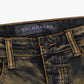 Close-up of the front pocket of Valabasas Sigma Vintage Blue Stacked Flare Jeans