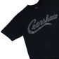 Limited Edition Crenshaw Tee Black Black Heavyweight 100% Cotton Crewneck
Tee with Woven TMC Flag and Screen Print Marathon Stacked Logo
On Sleeve and Back Neck 