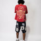 Mixed Emotion "AI" Black Denim Shorts