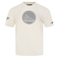 Pro Standard Golden State Warriors men's reverse French Terry tee in eggshell color with team logo
