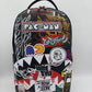 Sprayground Pacman Stickers Backpack (B7820)