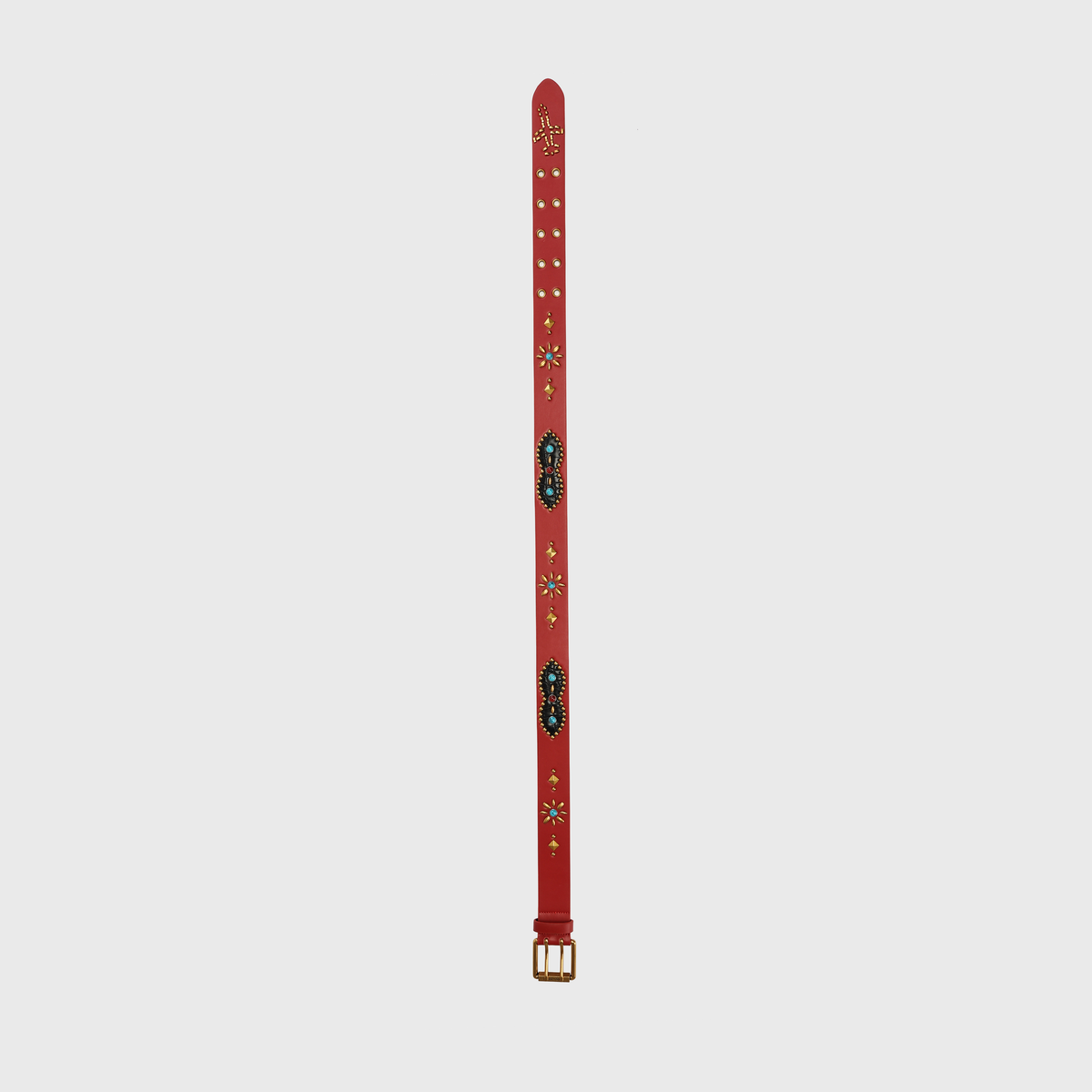 Homme + Femme "Passport" Belt - Red/Black