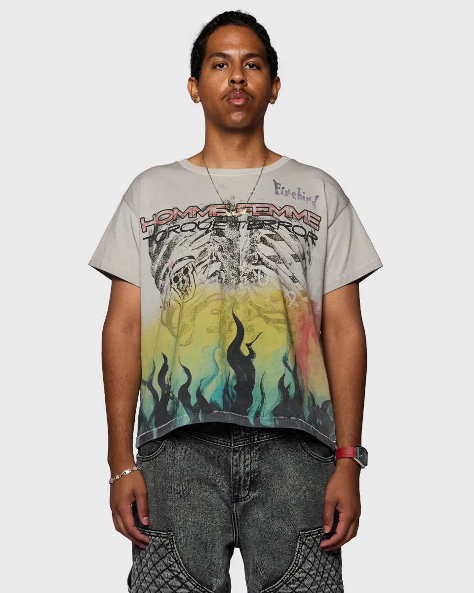 Homme + Femme "Torque Terror" Tee - White