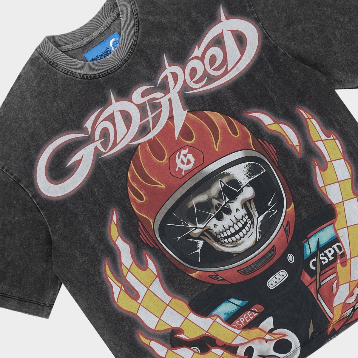 Godspeed Road Rage NG T-Shirt - Grey Wash