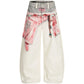 Undeveloped Sagged Pink Denim Jeans