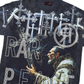 Rare Peace "Cross" Rhinestone Dark Grey Tee