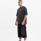 Back view of the PURE Knockout Fight Black T-shirt, showcasing the simple, sleek style