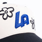 Reference "LA Star" Snapback Hat - Cream/Black (REF880)