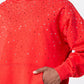 Cozy and stylish Guapi Blood Red Embellished Hoodie with intricate embellishments