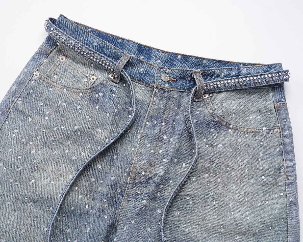 Undeveloped Azul Rhinestone Denim Jeans