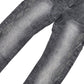 Grey VC654 Vicious Carpenter Flare Jeans featuring Rhinestones and Comfortable Fit