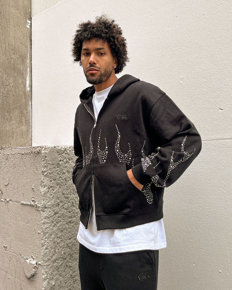 EPTM Metal Flame Zip Up Hoodie - Black (EP12463)