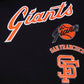 Classic fit San Francisco Giants retro tee shirt for men in black and orange hues