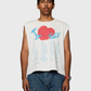 Homme + Femme "The List" Cutoff Tee - White
