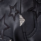 Guapi Obsidian Black Stars Leather Shorts